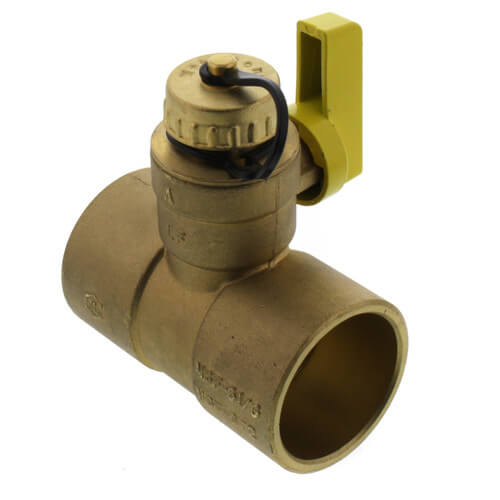 WEBSTONE Webstone H-50676W 1-1/2 C x C T-Drain Valve Lead Free