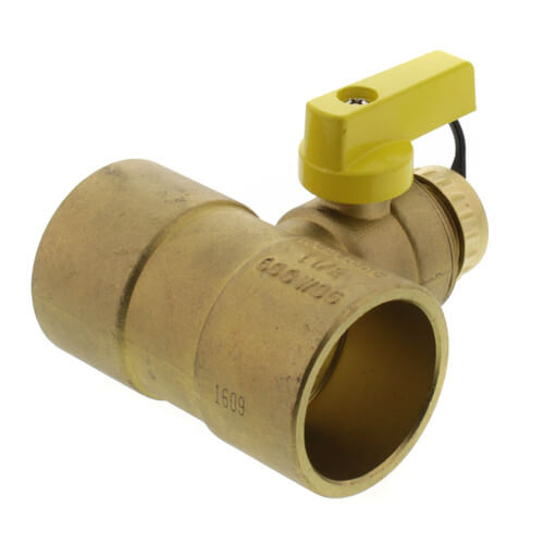 WEBSTONE Webstone H-50676W 1-1/2 C x C T-Drain Valve Lead Free