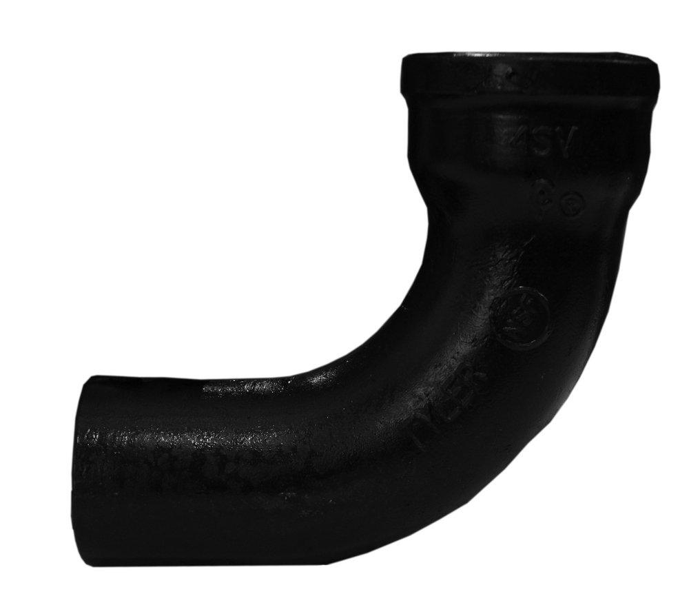 Tyler Pipe 001126 4 in. Hub x Spigot Cast Iron Short Sweep Bend Voomi