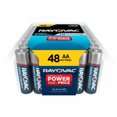 RAYOVAC Rayovac 815-48PPK Aa Alkaline Battery 48 Pack