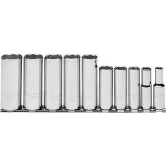 PROTO Proto J52111 Deep Socket Set 10 Pc 3/8 in Drive