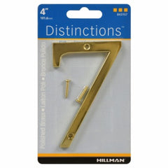 HILLMAN Hillman Fasteners 843157 Brass House Number 7 4 Inches