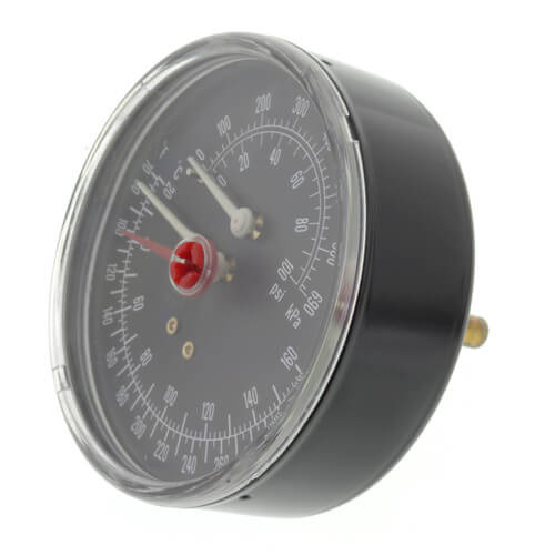 WEIL-MCLAIN Weil McLain 510-218-099 T&P Gauge 60# 2.5Dial 1/4BCK