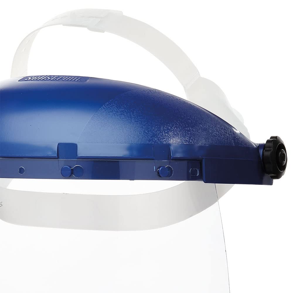 SELLSTROM Sellstrom S39010 Face Shield Full Safety Mask with Pin Lock Headgear 12 inches x 8 inches