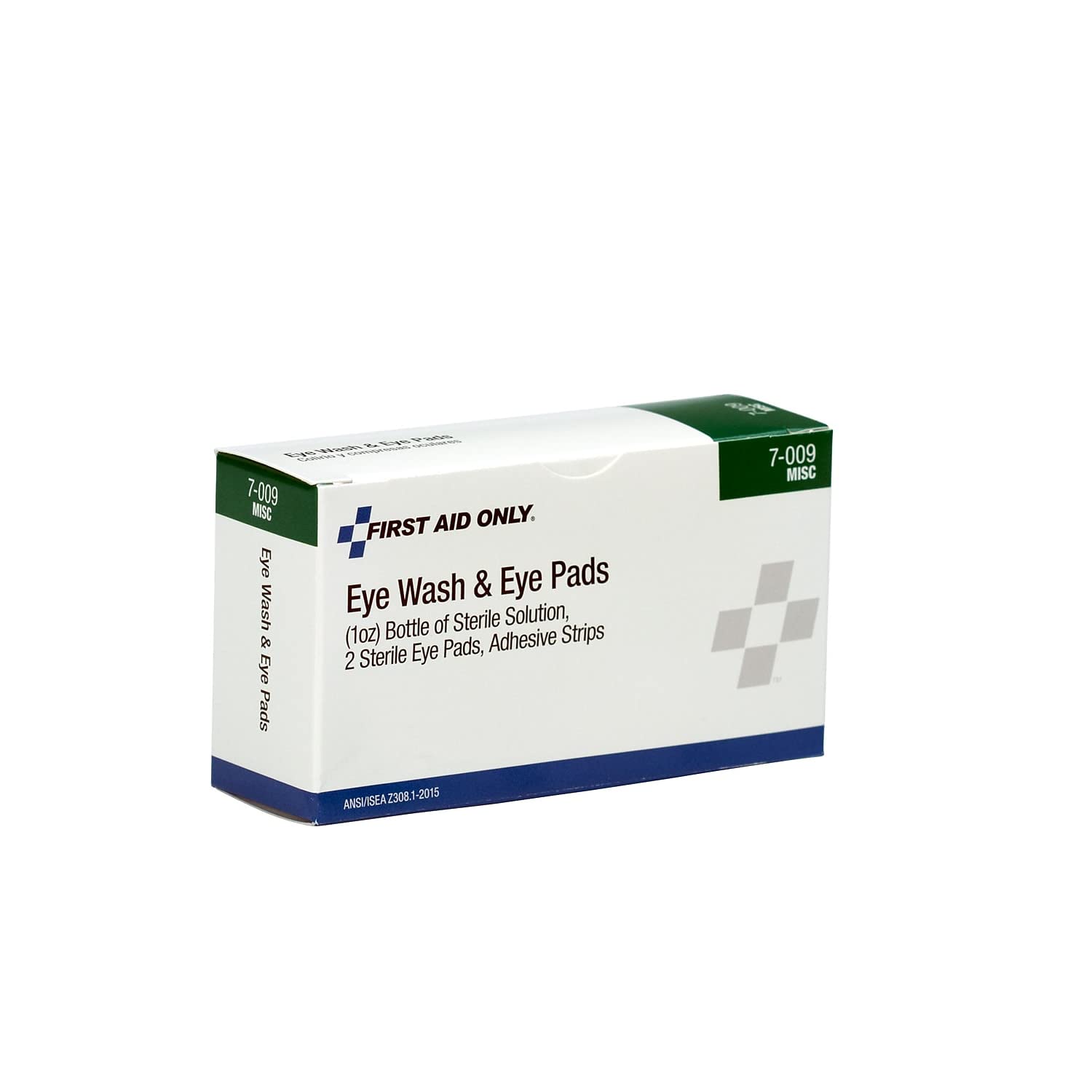 FIRST AID First Aid Only 7-009 Eye Wash Kit 1 oz with Eye Pads and Adhesive Strips