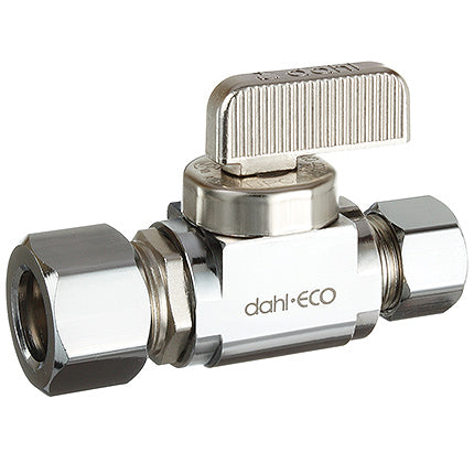 DAHL Dahl Valve 511-32-31 Mini-Ball® Valve Supply Stop 1/2 OD Comp x 3/8 OD Comp