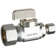 DAHL Dahl Valve 511-33-30 Mini-Ball Valve Supply Stop 5/8 OD Comp x 1/4 OD Comp