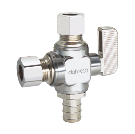 DAHL Dahl 511-PX3-31 1/2 inches x 3/8 inches PEX x Comp Straight Water Supply Stop Valve