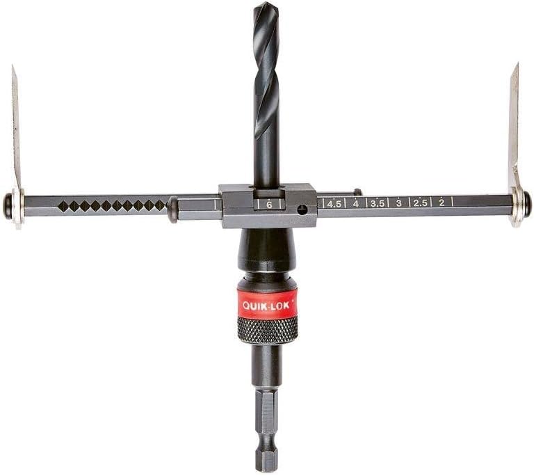 MILWAUKEE Milwaukee 49-56-0320 Adjustable Hole Cutter 2 to 7 Inch Diameter Cutter 1 Inch Cutting Depth