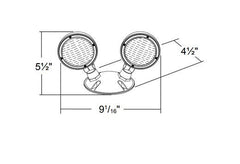HALCO LIGHTING Halco Lighting 97013 Evade Double Remote Outdoor Head Gen2 1.5W (Double Head) EV2-RH-2-OUT-RD