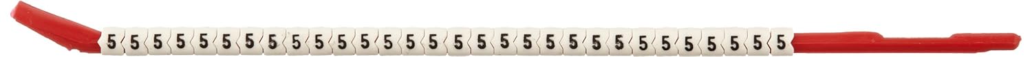 BRADY Brady SCN10-5 Clip Sleeve Wire Marker Black on White 10 Packs 300 Sleeves