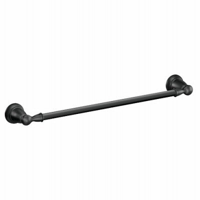 MOEN Creative Specialties Int'l. Y2618BL Towel Bar 18 Inches Matte Black