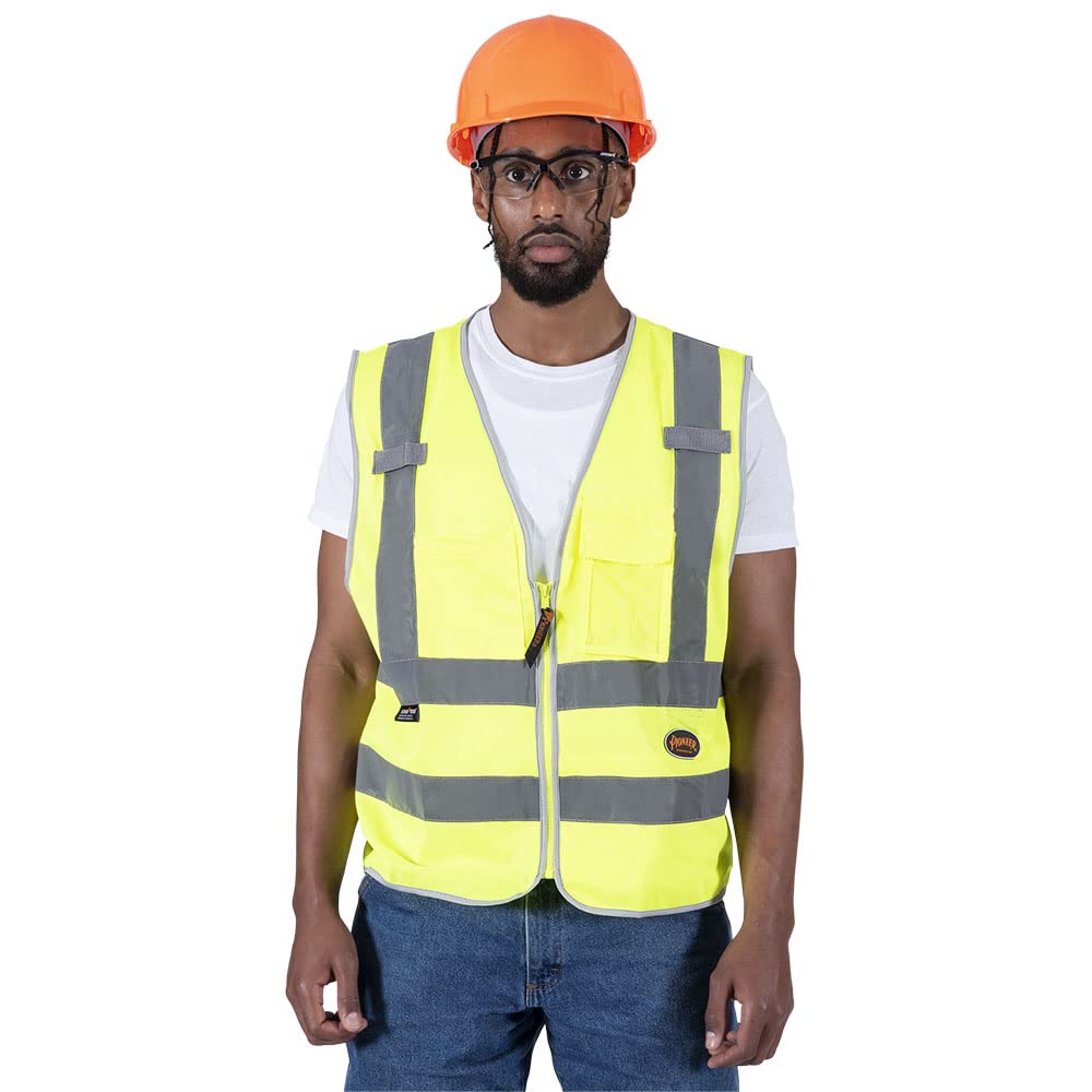 PIONEER Pioneer V1025160U-5XL Safety Vest Green 5X-Large