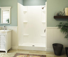Aquatic 4874CBW-AW White Durable High-Gloss Back Wall 48 x 74 for 4834CS Shower Enclosure