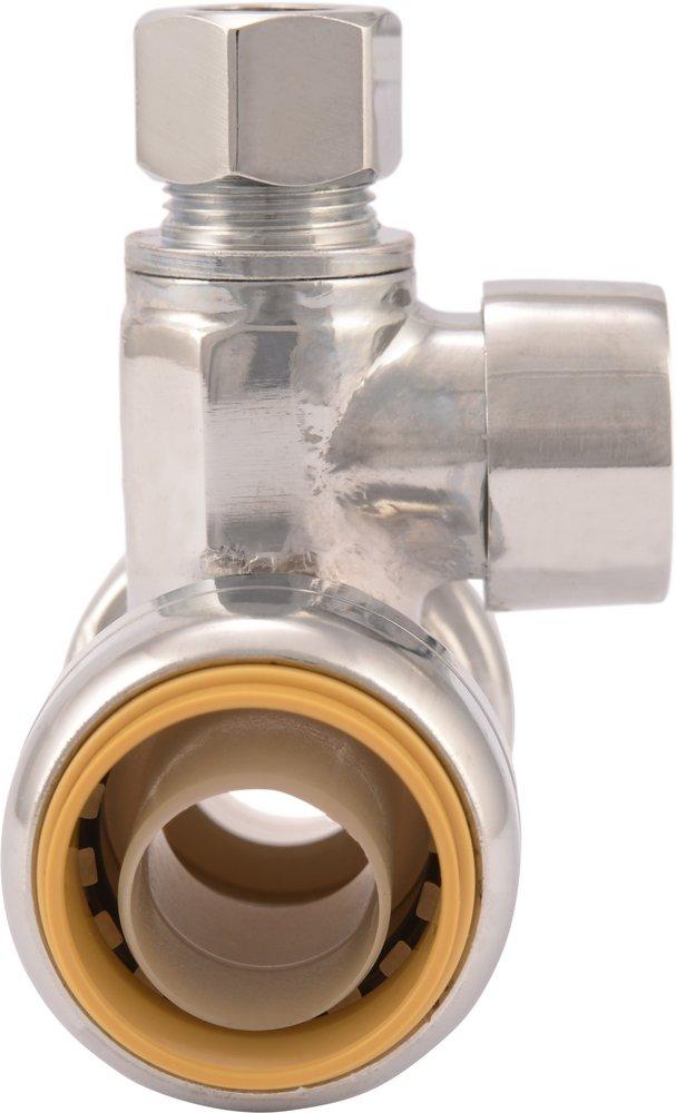 SHARKBITE SharkBite 24986 3/4 x 3/8 Comp Tee Stop