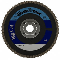WEILER Weiler 96246 Flap Disc 4-1/2 in 60 Grit Type 27 Zirconia