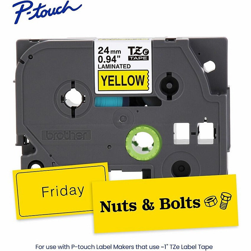 BROTHER Brother BRTTZE651G Genuine P-touch TZe651 laminated label tape 24mm x 8m