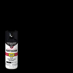 RUST-OLEUM Rust-oleum 376855 Flat Black Spray Paint 12 Oz