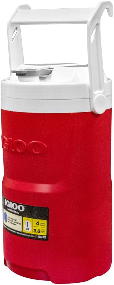 IGLOO Igloo 31379 Laguna Beverage Jug 1 Gallon Red Star White