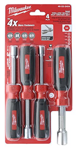 MILWAUKEE Milwaukee 48-22-2404 4PC SAE Nut Driver Set
