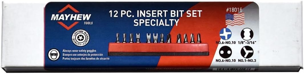 MAYHEW TOOLS Mayhew Tools 18016 12 PC Slotted & Phillips