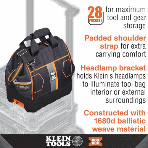 KLEIN TOOLS Klein Tools 62203MB MODbox Tool Bag Power 28 Pockets