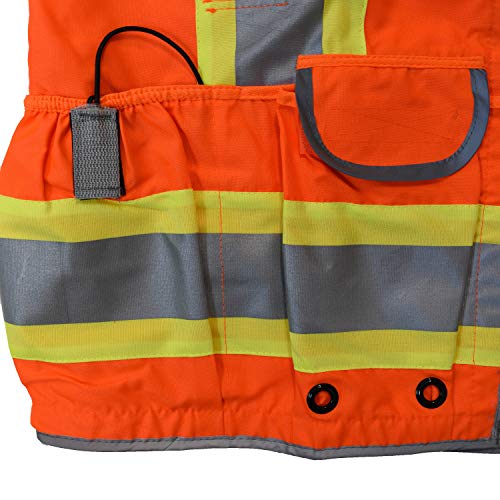 RADIANS Radians SV55-2ZOD-3X Type R Class 2 Heavy Duty Engineer Vest Orange 3X-Large