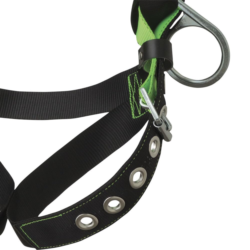 PEAKWORKS Peakworks V8002210 Full Body Safety Harness, 5-Point Adjustment, D-Rings, Universal Fit
