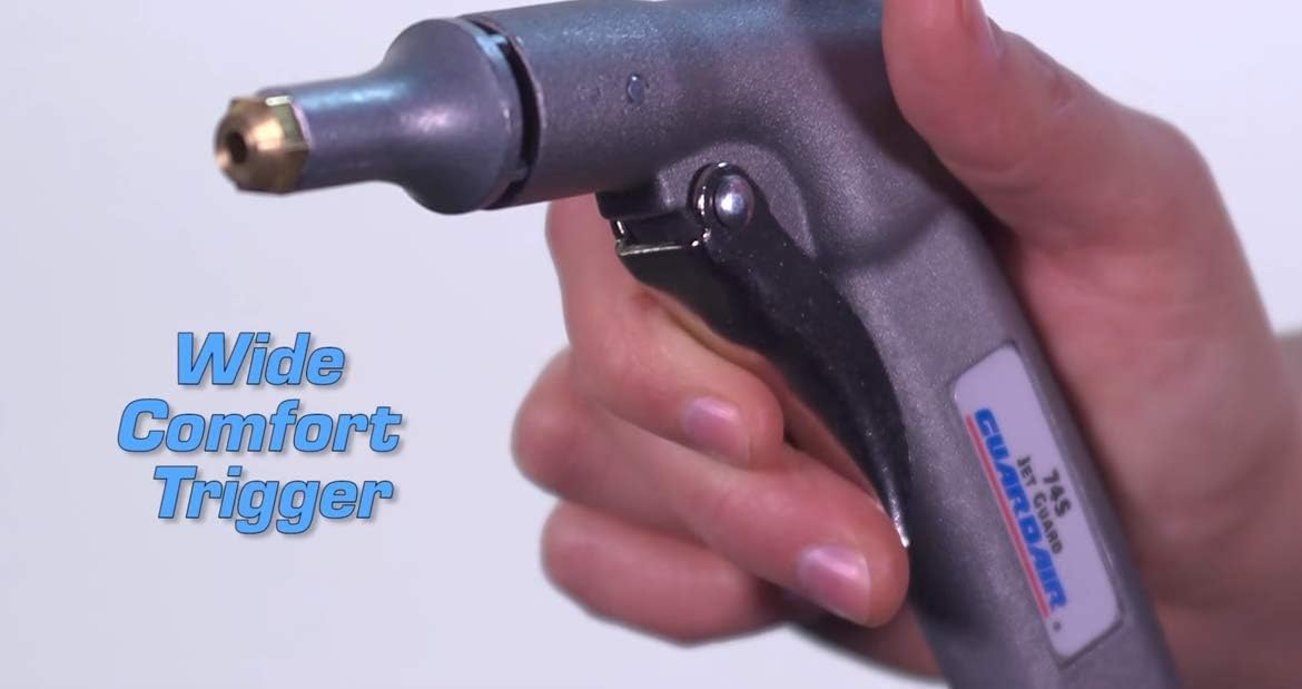 GUARDAIR Guardair 74S Jet Guard Safety Air Blow Gun 74S Air Cone Nozzle Protects Against Chip Fly-Back