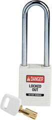 BRADY NYL-WHT-76ST-KD PADLOCKS