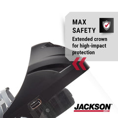 Jackson Safety 14262 F4XP Crown Face Shield Ratcheting Safety Headgear Clear Anti-Fog Polycarbonate Window