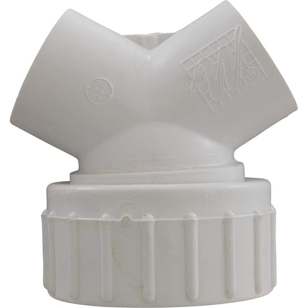 WATERWAY PLASTICS Waterway Plastics 400-3145 45 Wye 1-1/2 Male Buttress Thread 1 Slip x Union Low Pro