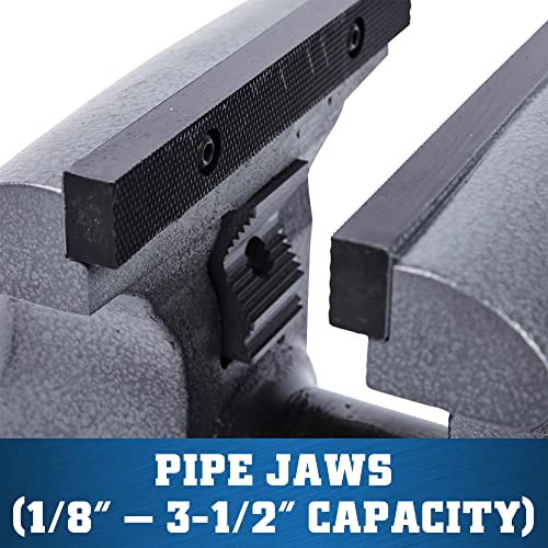 WILTON Wilton 28808 Tradesman Vise 8 Inch Jaw Width 6.75 Inch Jaw Opening 4.75 Inch Throat