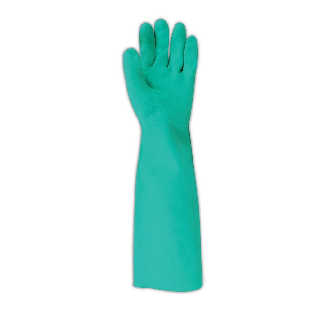 SHOWA SHOWA 747-10 Unlined Nitrile Chemical Resistant Glove with Bisque Grip X-Large (Pack of 12 Pair)