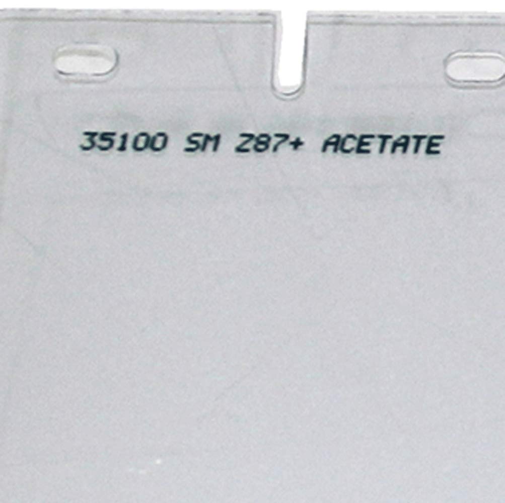 SELLSTROM Sellstrom S35100 Replacement Window for 390 Series Safety Face Shields 8 x 16 x 0.040 Uncoated Acetate Clear Tint