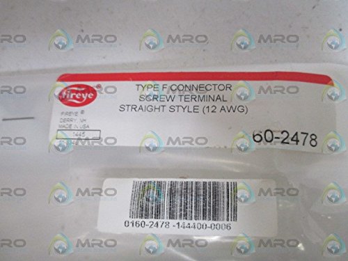 FIREYE Fireye 60-2478 Straight Style Screw Terminal