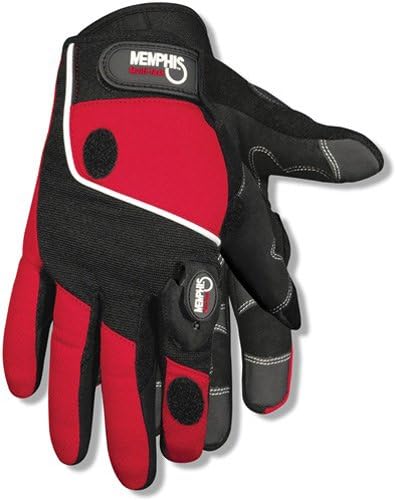 MCR SAFETY MCR Safety 924L Memphis Synthetic Palm Multi-Task Gloves with Synthetic Palm and Foam Padding Black Large 1-Pair