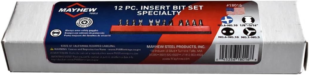 MAYHEW TOOLS Mayhew Tools 18016 12 PC Slotted & Phillips