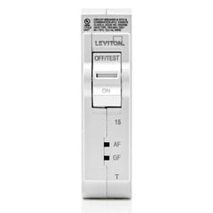 Leviton LB115-DFT 15A 1-Pole Plug-On AFCI/GFCI Branch Circuit Breaker 120 VAC