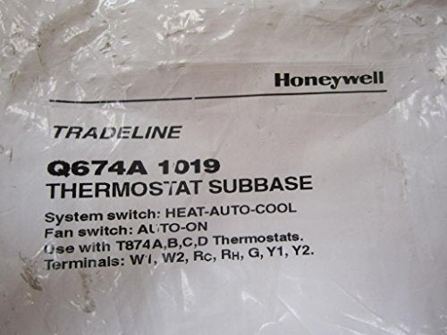 HONEYWELL Honeywell Q674A1019 Thermostat Subbase Heat-Auto-Cool