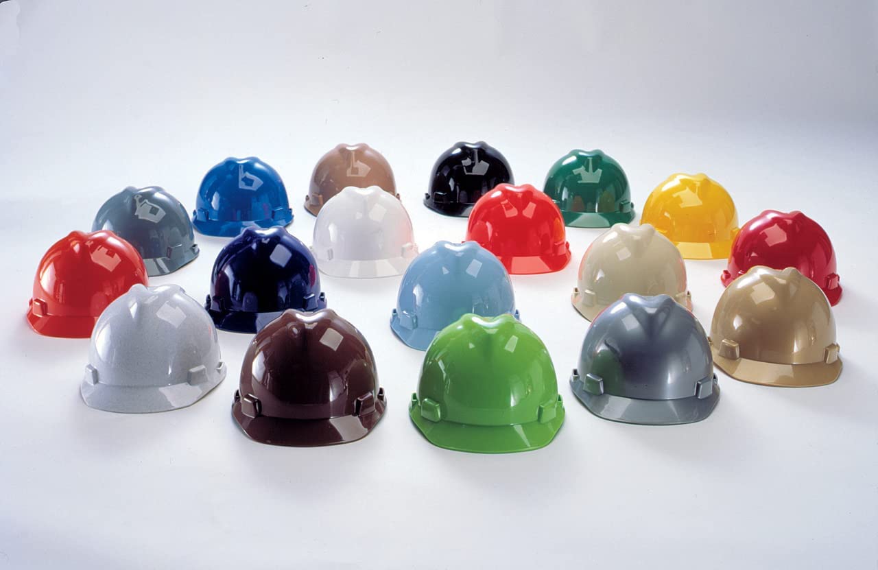 MSA SAFTEY MSA 466355 V-Gard Hard Hat Cap Staz-On Suspension Small Blue