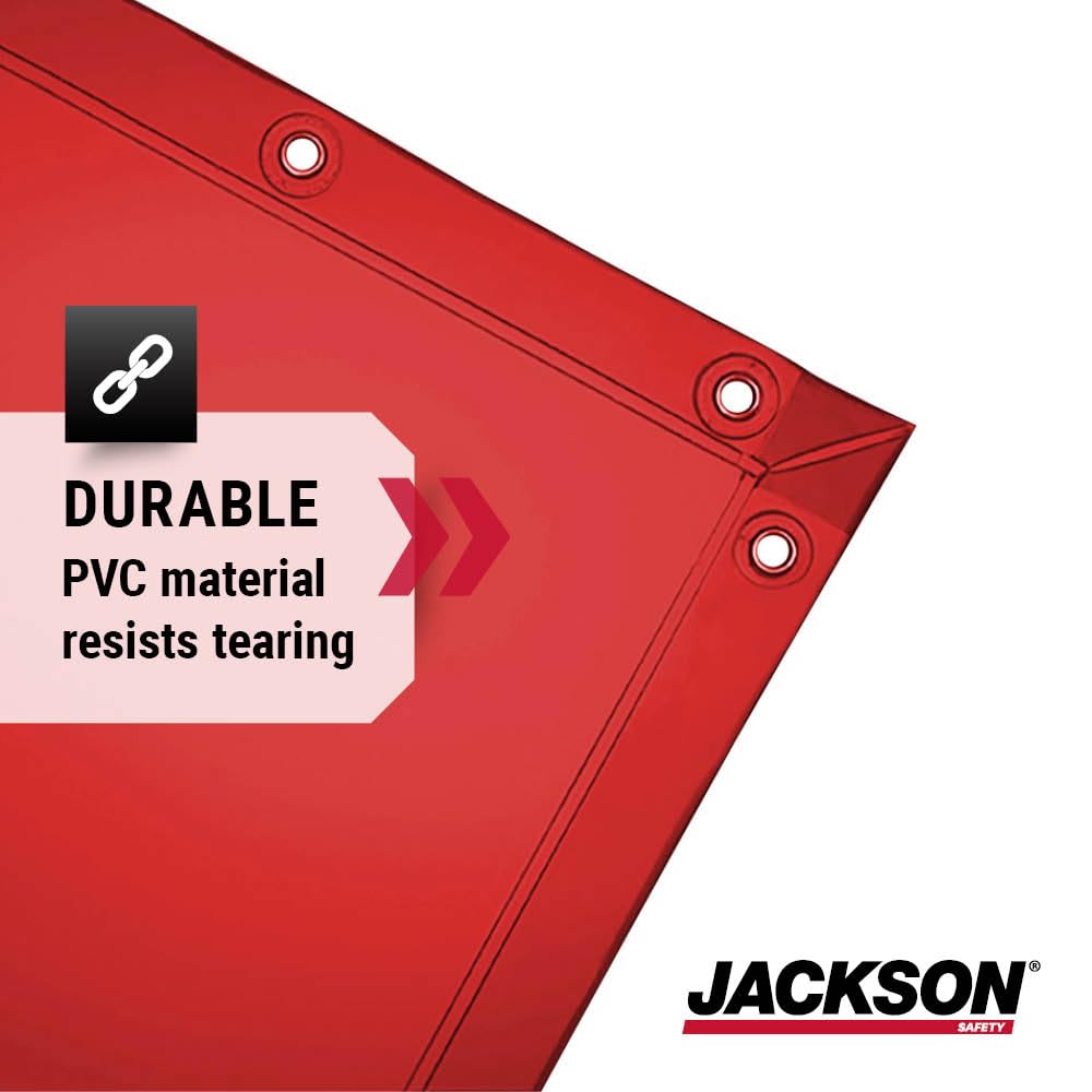 JACKSON SAFETY Jackson Safety 36307 Welding Curtain 6 ft x 8 ft Orange
