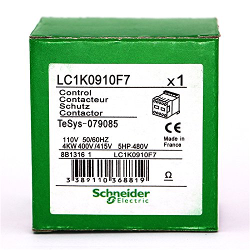 SCHNEIDER ELECTRIC Schneider Electric LC1K0910F7 TeSys K Contactor 9A 110V AC (3P Size)