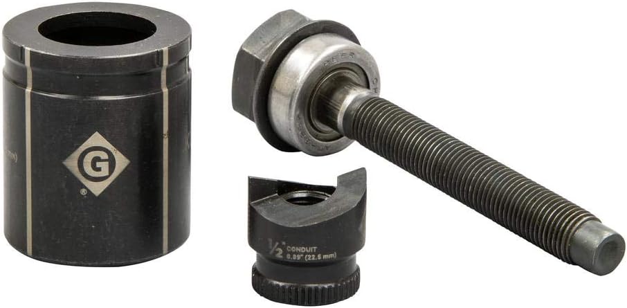 GREENLEE Greenlee K2BB-1/2 1/2 Conduit Size Slug-Buster Manual Knockout Set
