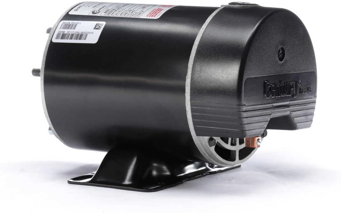 CENTURY MOTORS Century BN23V1 Pool Pump Motor, 1/2 HP, 3450 RPM, 115V, Stainless Steel Shaft