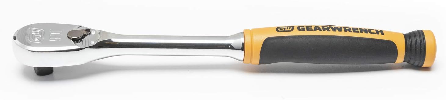 GEARWRENCH Gearwrench 81208T 90 Tooth Cushion Grip Teardrop Ratchet 3/8 Drive