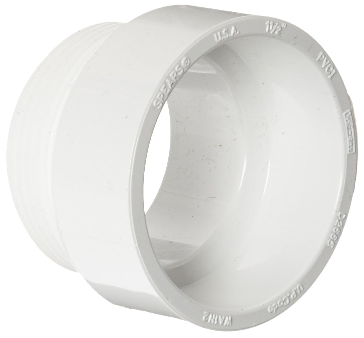SPEARS Spears P109-015 1-1/2 PVC DWV Male Adapter MPTxHub