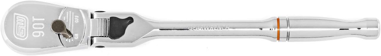 GEARWRENCH GEARWRENCH 81274T 2 Pc. 1/4 & 3/8 Drive 90 Tooth Locking Flex Head Teardrop Ratchet Set