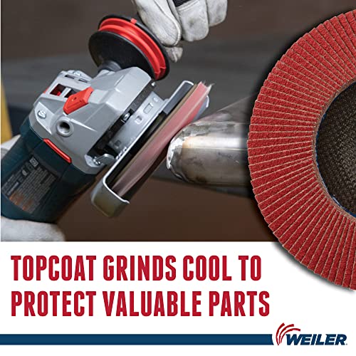 WEILER Weiler 50140 Tiger Saber Tooth Ceramic High Density Flap Disc 60 Grit Pack of 10