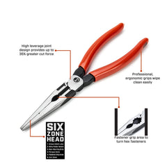 Crescent Z6546-06 Z2 Long Nose Plier 6 Inches Dipped Handle